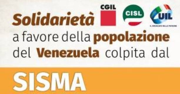 LA CISL DI VENEZIA ADERISCE ALL'INIZIATIVA SOLIDALE PER IL VENEZUELA