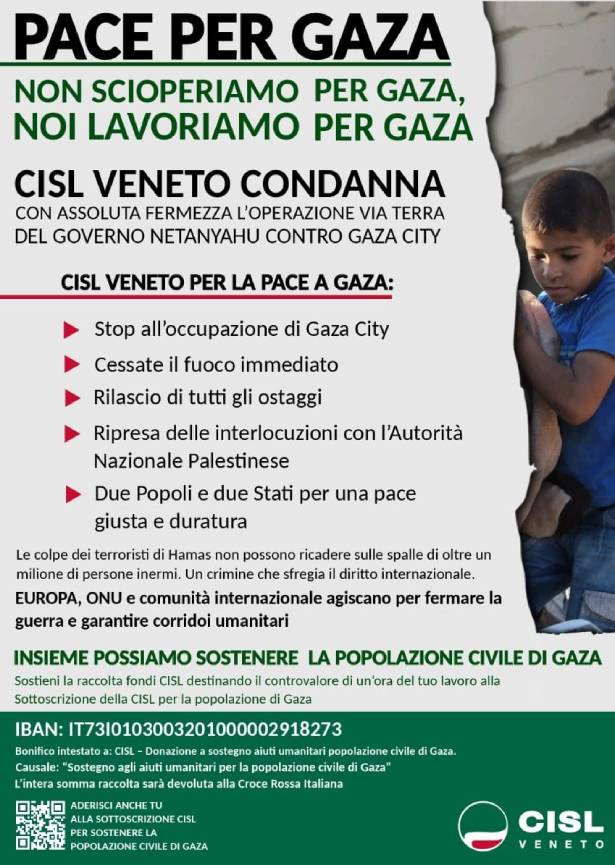 foto cisl e sciopero per gaza (per sito)
