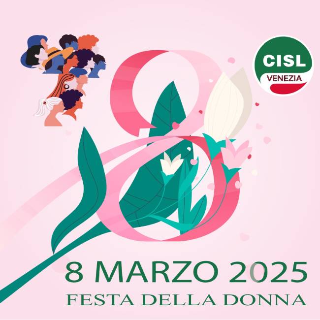 foto quadrata locandina festa della donna di cisl venezia 2025 (per sito)